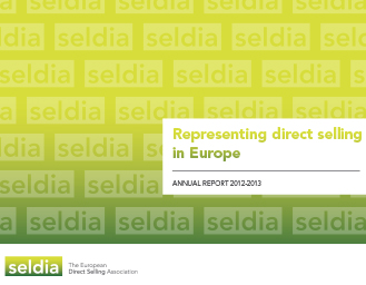 Seldia Annual Report 2012-2013 Topic: Representing Direct Selling in Europe cover